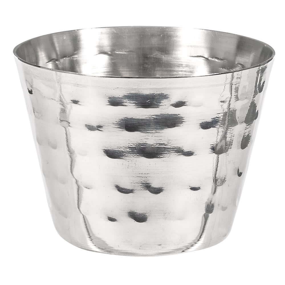 166-HAMSC 2 1/8" Sauce Cup w/ 2 oz Capacity, Hammered, Stainless