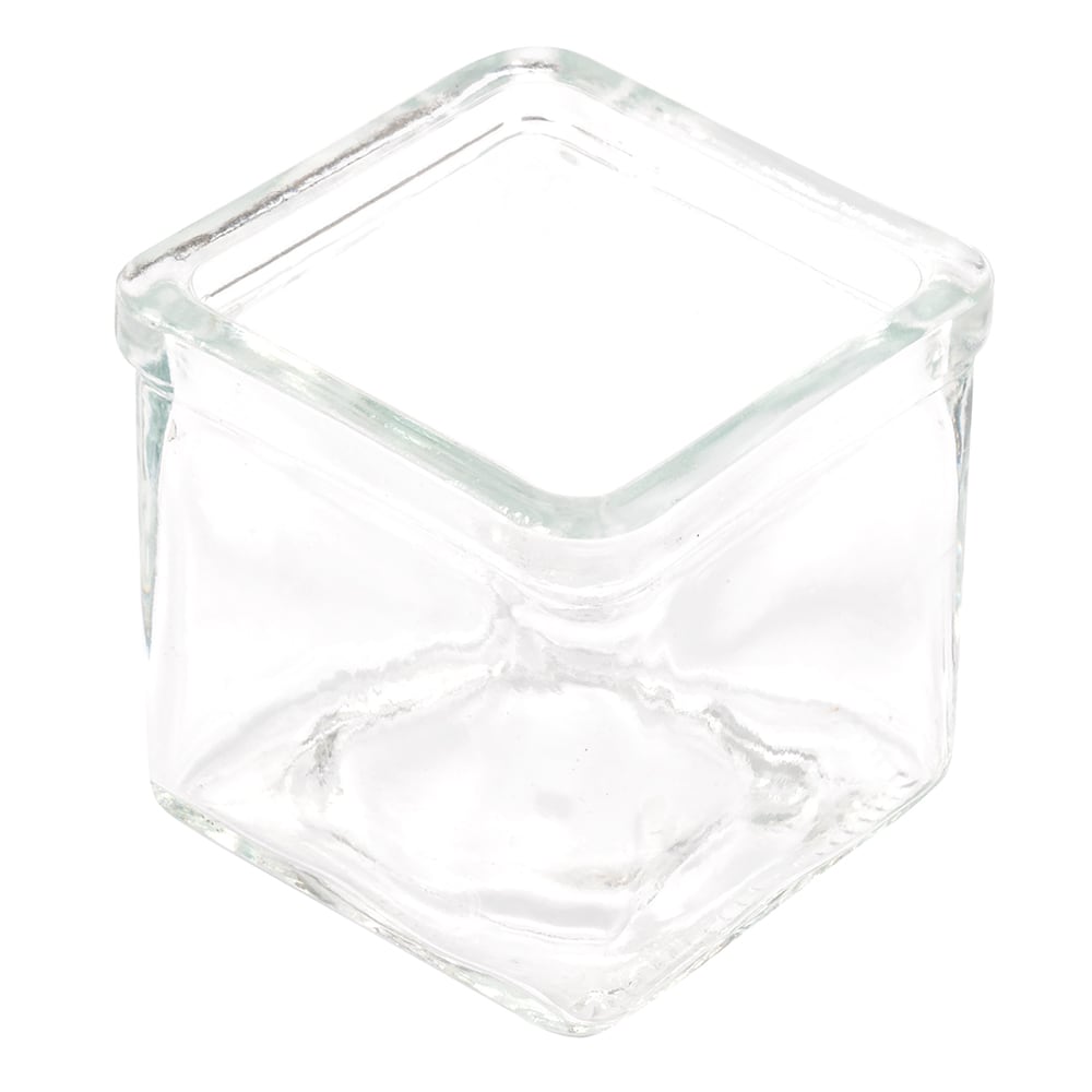 166-GJ6 6 oz Square Glass Jar
