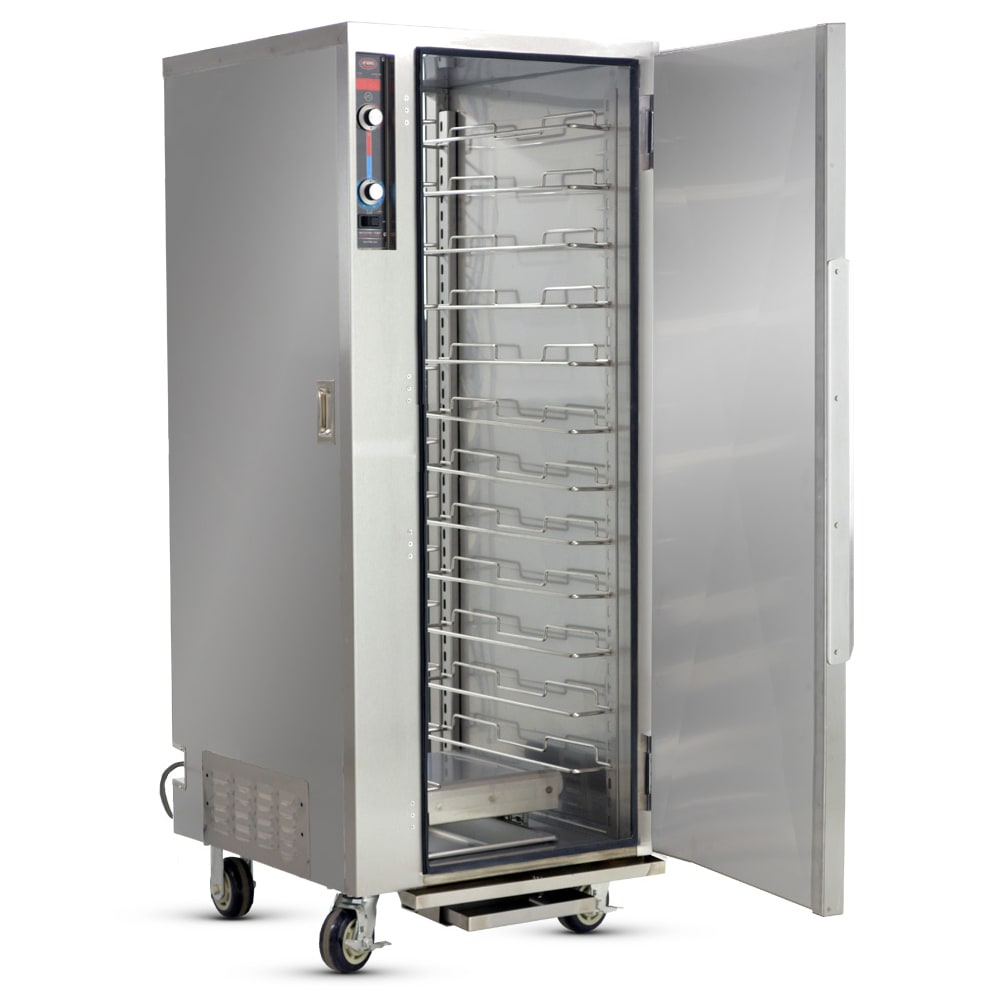 219-MT182618120 Full Height Insulated Mobile Heated Cabinet w/ (12) Pan Capacity - 120v