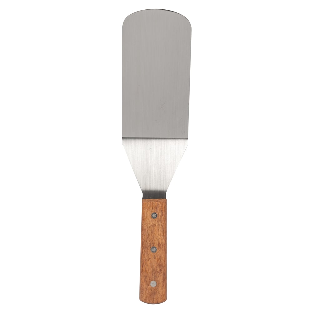 166-LT12 12" Turner w/ Straight Blade, 3x6", Wood/Stainless