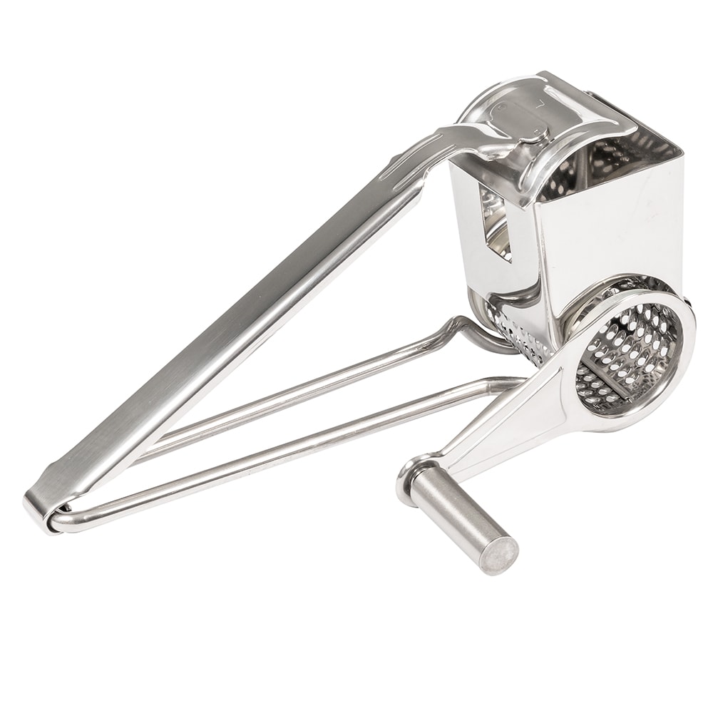 166-SCG8 Cheese Grater w/ Handle Crank, Stainless