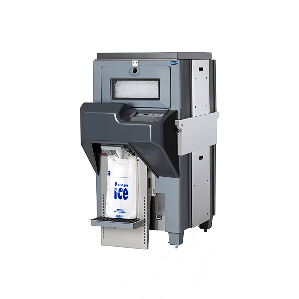 Follett EDB650SA Center Mounted Ice Bagger w/ 650 lb Bin