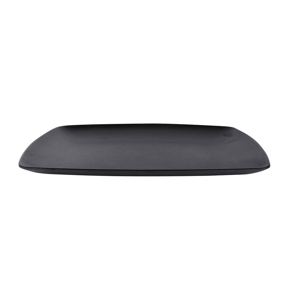 701-JW7315B 15" x 11 3/8" Rectangular Zen Platter - Melamine, Black