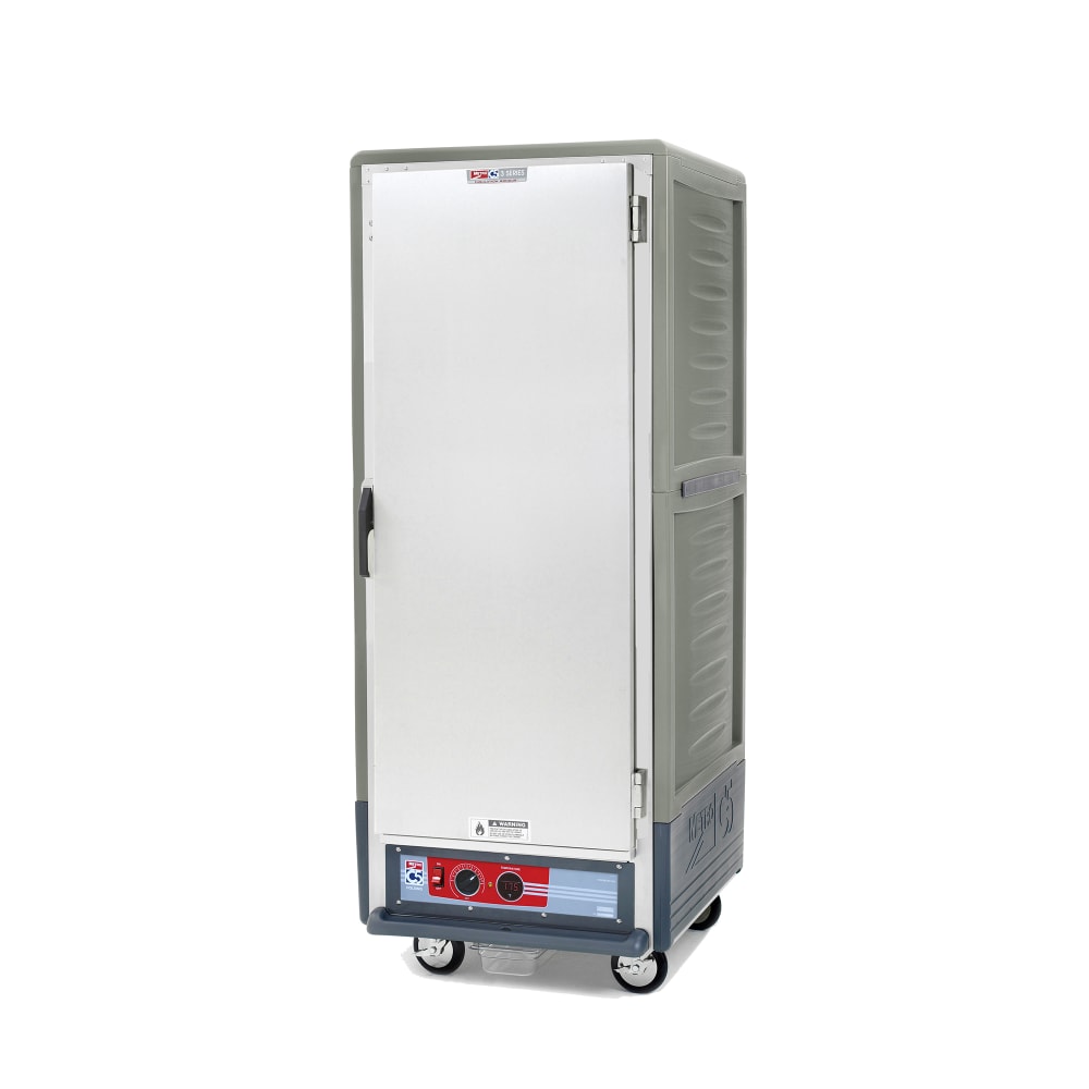 Metro C539-HLFS-L-GY Full Height Insulated Mobile Heated Cabinet w/ (35) Pan Capacity, 120v