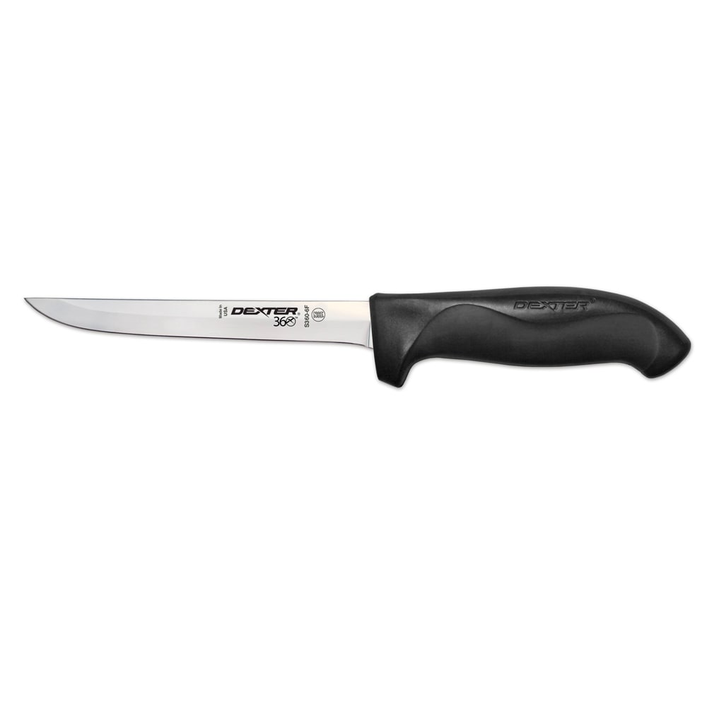 Dexter Russell S360-6F-PCP 6" Stamped Boning Knife w/ Straight Edge, Carbon Steel