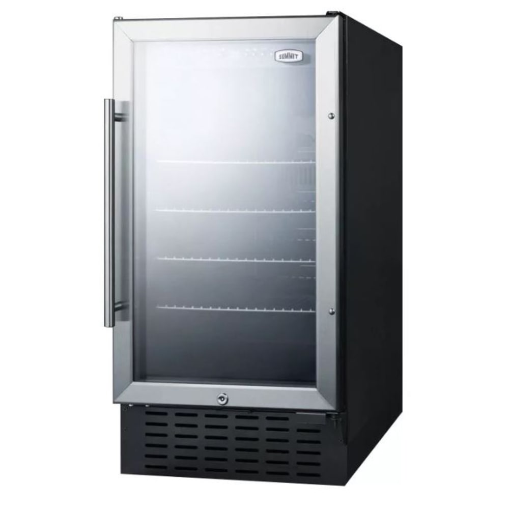 Summit SCR1841BCSS 18" W Undercounter Refrigerator w/ (1) Section & (1) Door, 115v