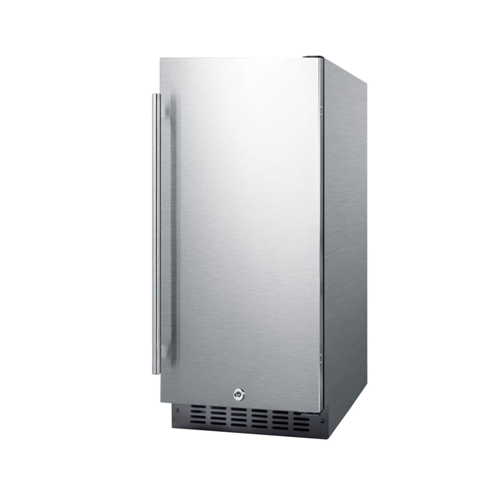 Summit FF1532BCSS 14 3/4" W Undercounter Refrigerator w/ (1) Section & (1) Door, 115v