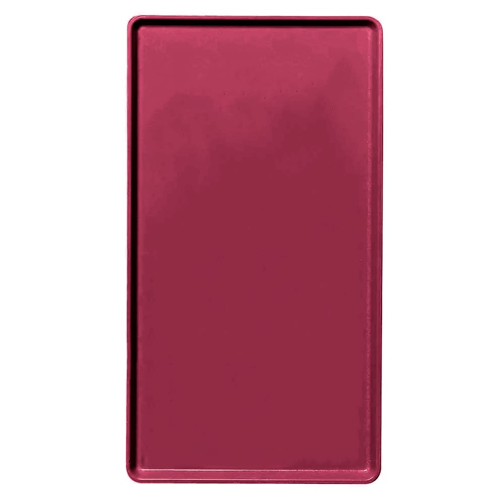 144-1220D522 Rectangular Dietary Tray - For Patient Feeding, 12" x 20", Burgundy Wine