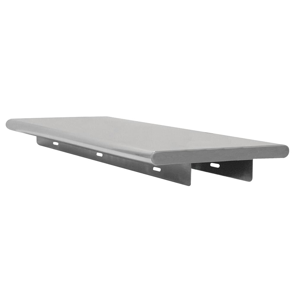 009-PA18108 Pass Thru Wall Mounted Shelf, 108"W x 18"D, Stainless