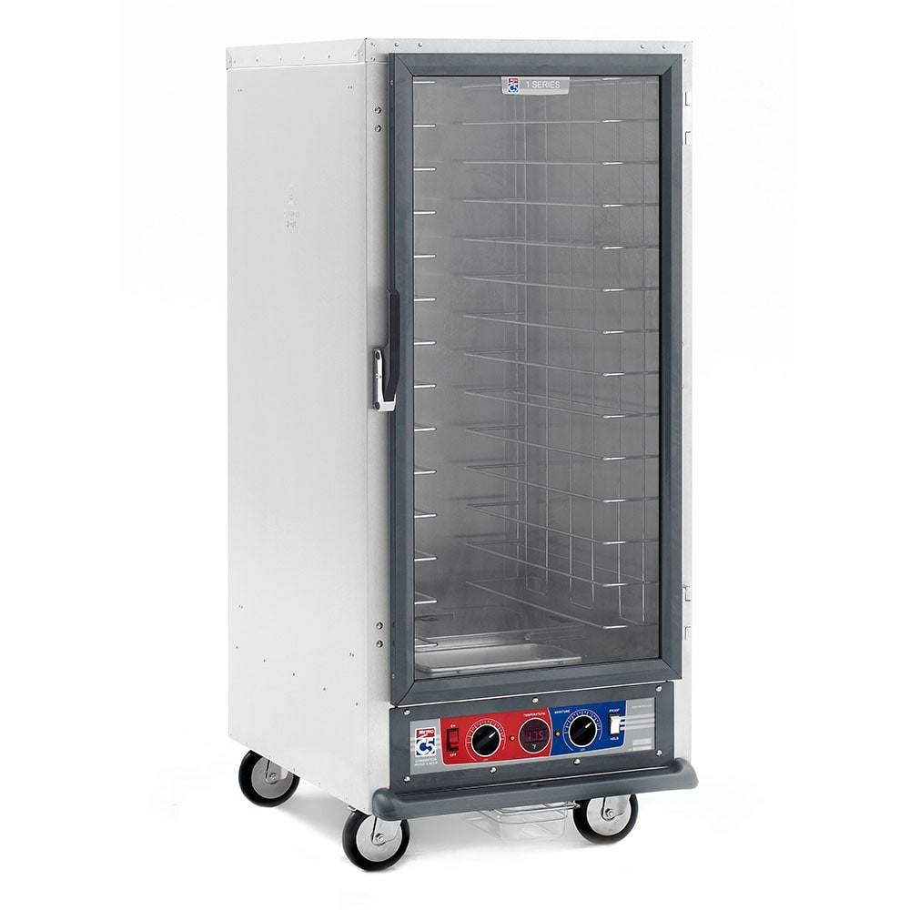 001-C517CFC4 3/4 Height Non-Insulated Mobile Heated Cabinet w/ (14) Pan Capacity, 120v