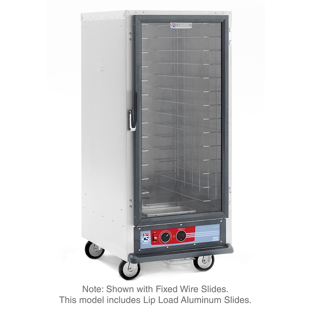 001-C517HFCL 3/4 Height Non-Insulated Mobile Heated Cabinet w/ (27) Pan Capacity, 120v