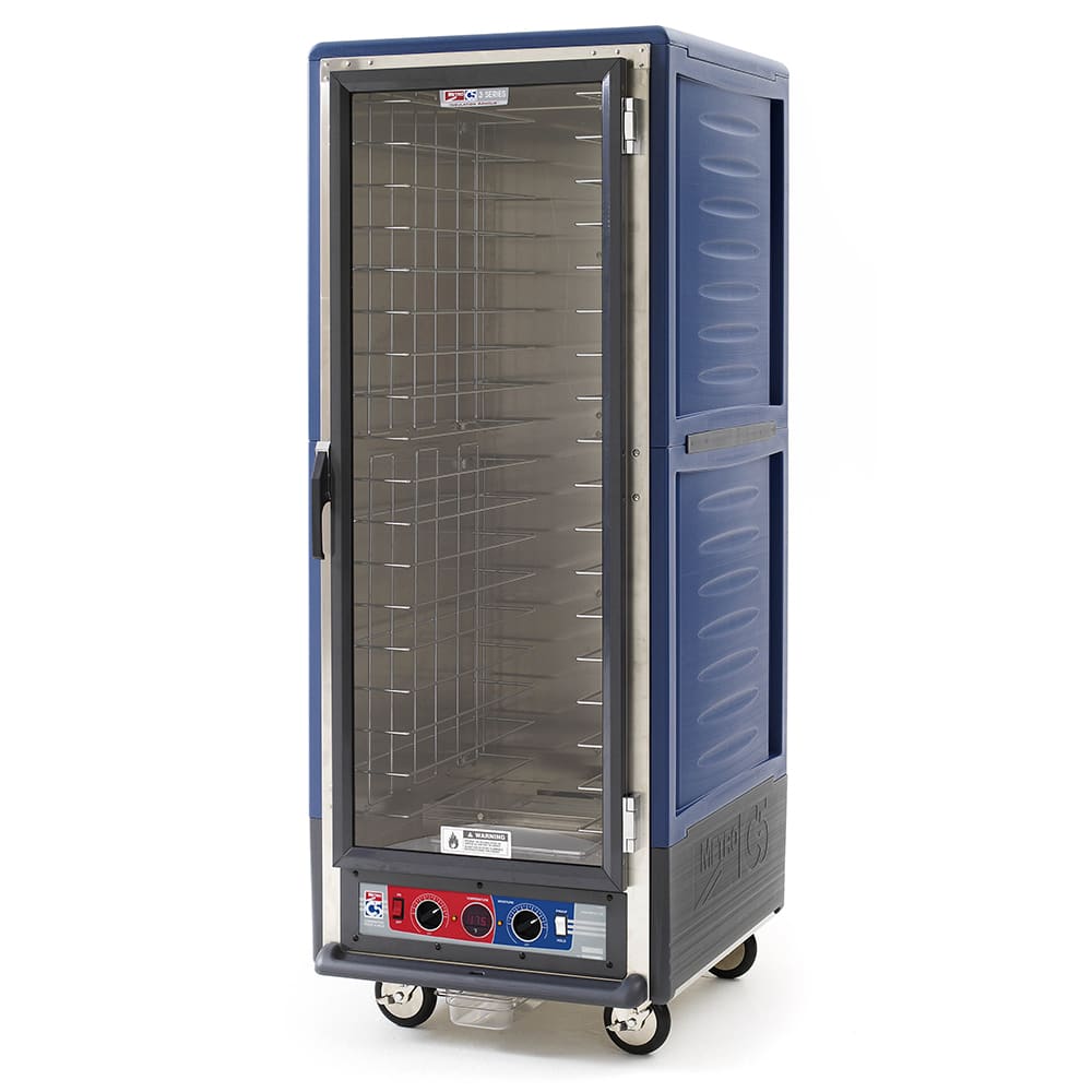 001-C539CFC4BU Full Height Insulated Mobile Heated Cabinet w/ (18) Pan Capacity, 120v