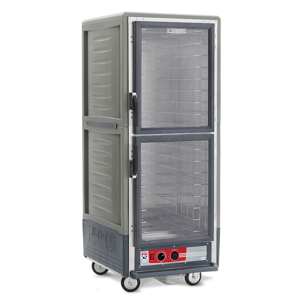 Metro C539-HDC-4-GY Full Height Insulated Mobile Heated Cabinet w/ (17) Pan Capacity, 120v