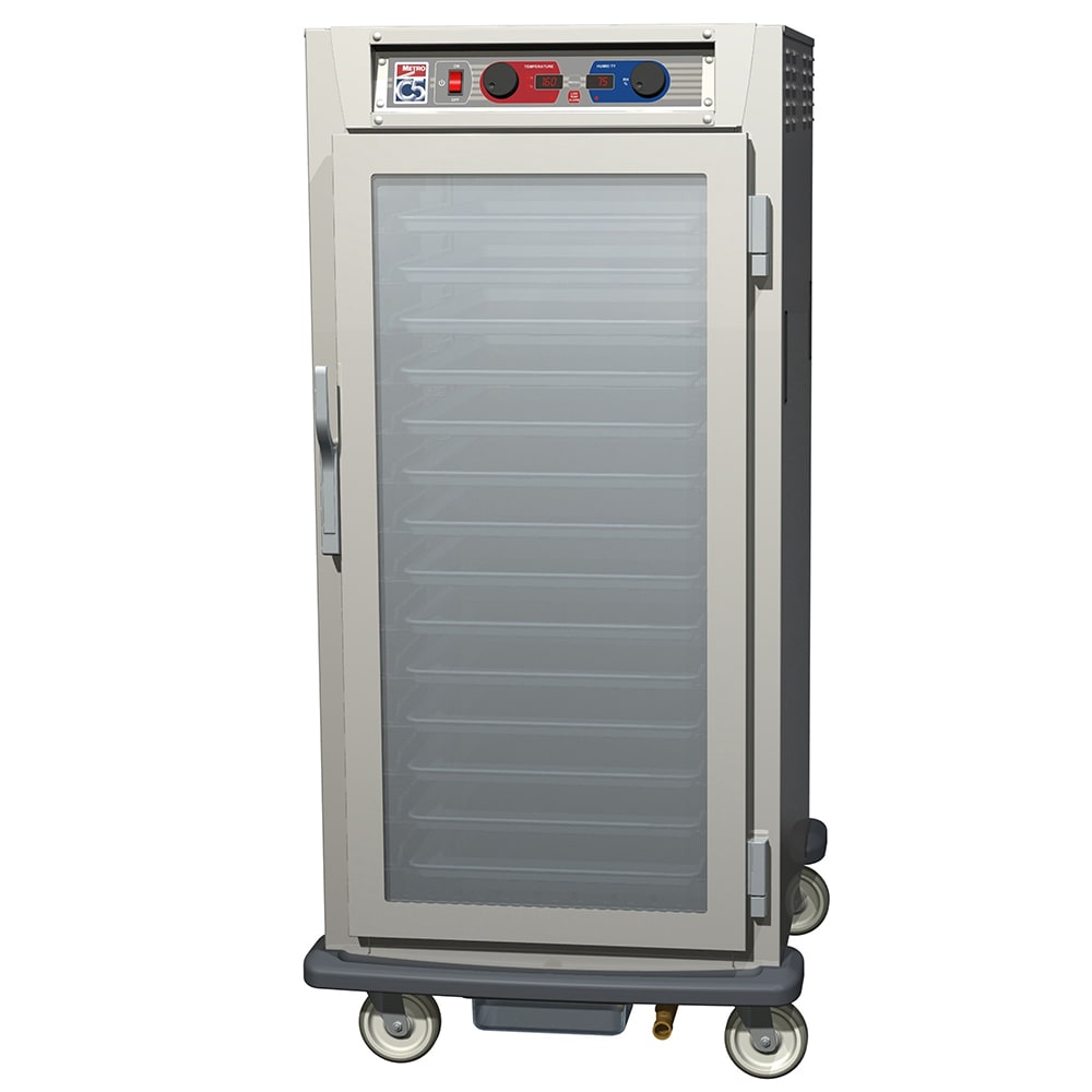 001-C597SFCL 3/4 Height Insulated Mobile Heated Cabinet w/ (27) Pan Capacity, 120v