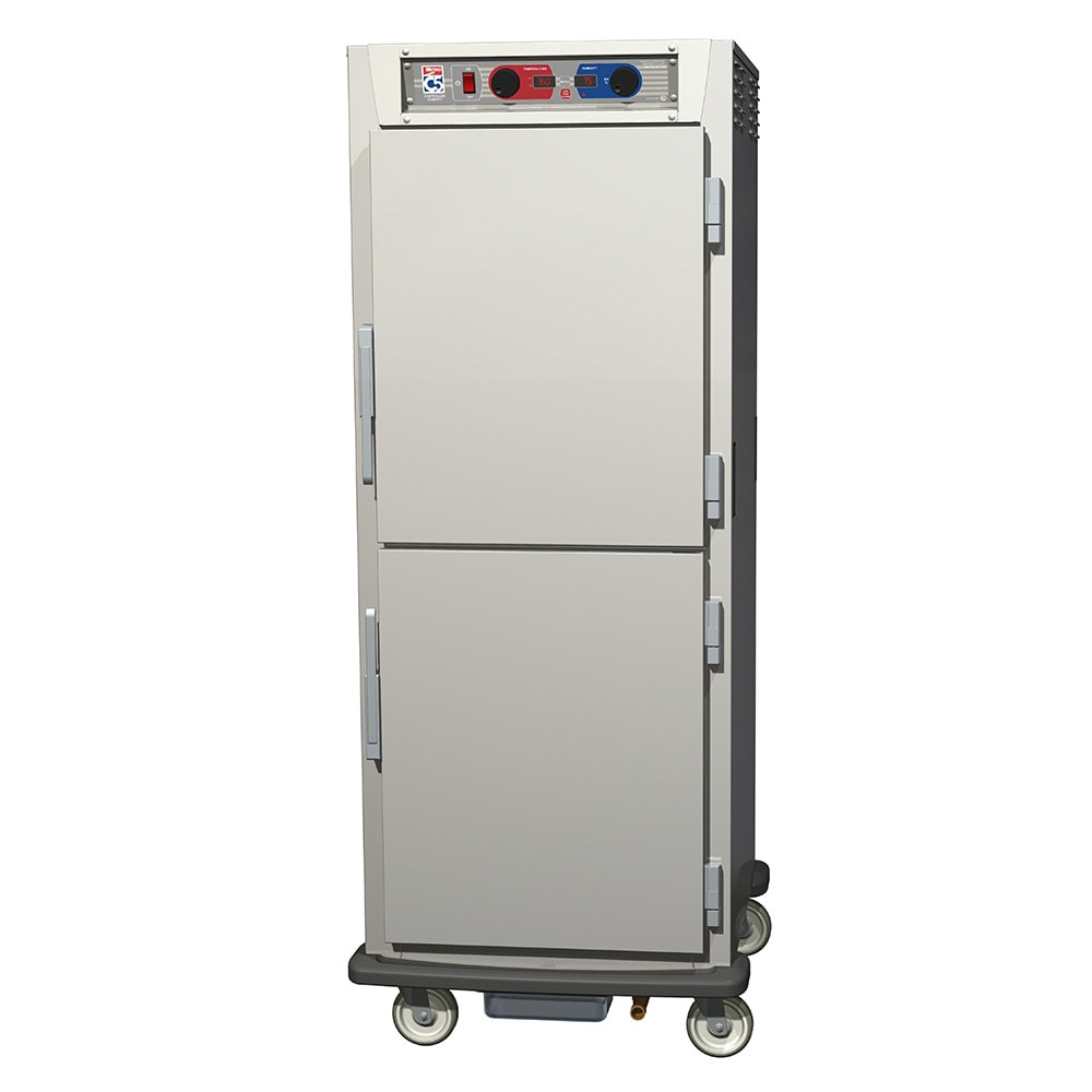 001-C599SDSLPDC Full Height Insulated Mobile Heated Cabinet w/ (34) Pan Capacity, 120v
