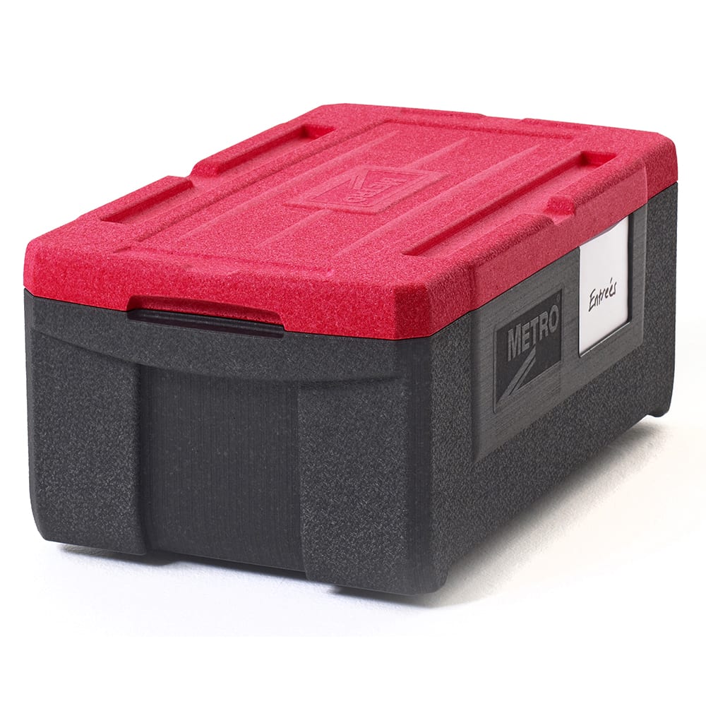 001-ML180 Mightylite™ Insulated Food Carrier w/ (3) Pan Capacity, Black/Red