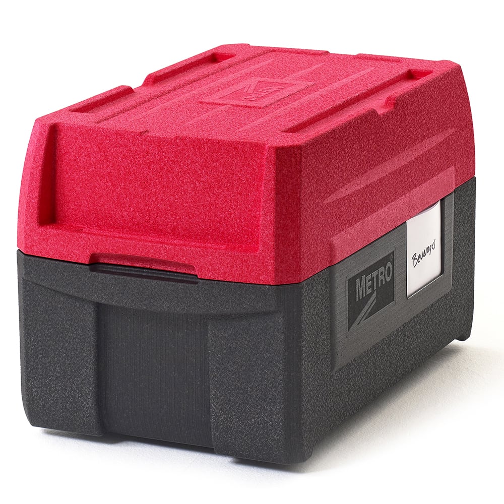 001-ML180XL Mightylite BigBoy™ Insulated Food Carrier w/ (5) Pan Capacity, Black/Red