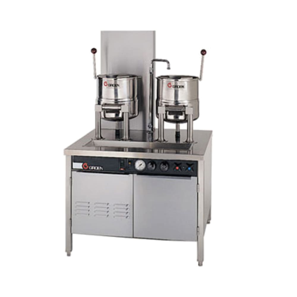 167-142837 (2) 5 gal Steam Kettles - Manual Tilt, 2/3 Jacket, Direct Steam