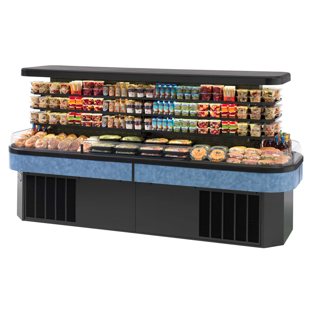 204-IMSS120SC3 120" Horizontal Island Open Air Cooler w/ (4) Levels, 208-230v/1ph