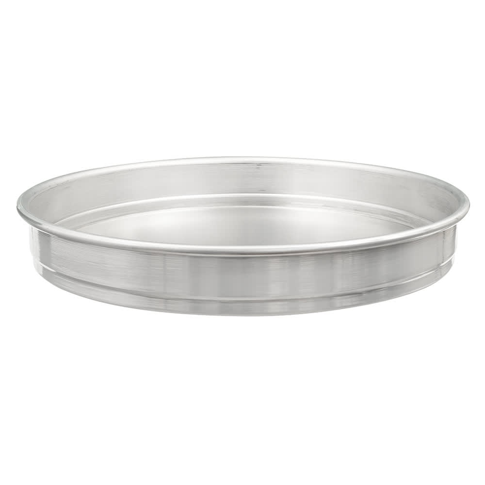 166-HA5014 14" Self Stacking Pizza Pan, 2" Deep, Aluminum