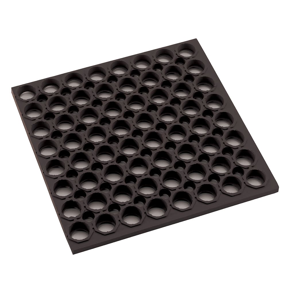 080-RBMH35K Rubber Floor Mat w/ Straight Edges, Anti-Fatigue, 3' x 5' x 3/4"