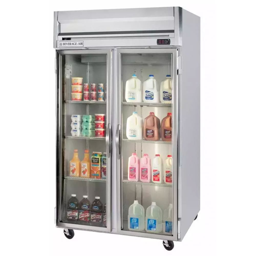 118-HFP21G 52" Two Section Reach-In Freezer, (2) Glass Doors, 115v