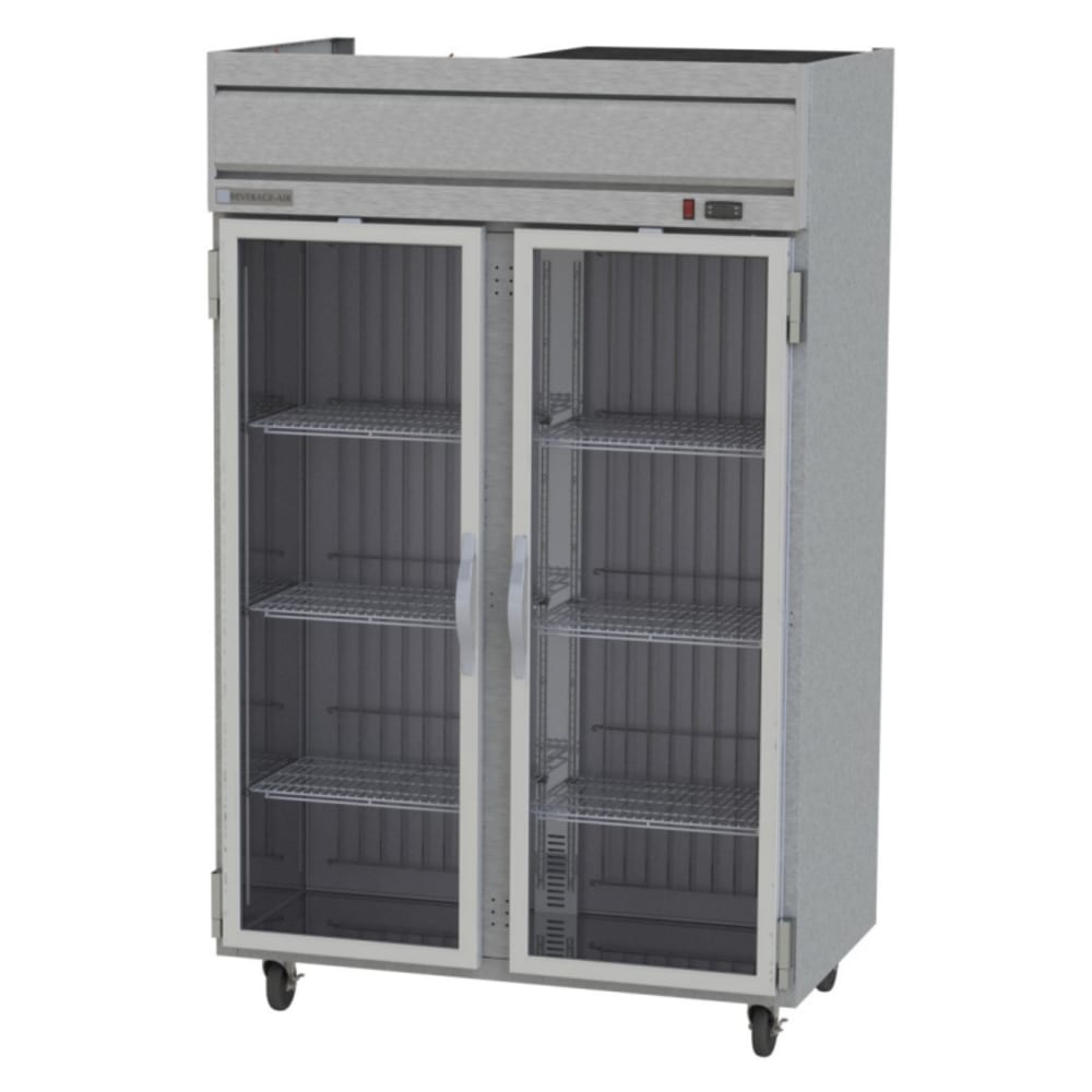 118-HFPS21G 52" Two Section Reach-In Freezer, (2) Glass Doors, 115v