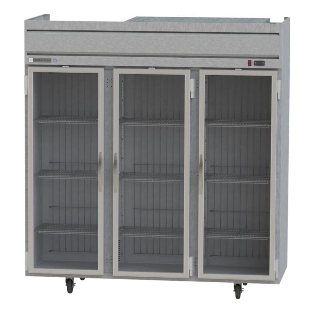 118-HFPS35G 78" Three Section Reach-In Freezer, (3) Glass Doors, 208v/1ph