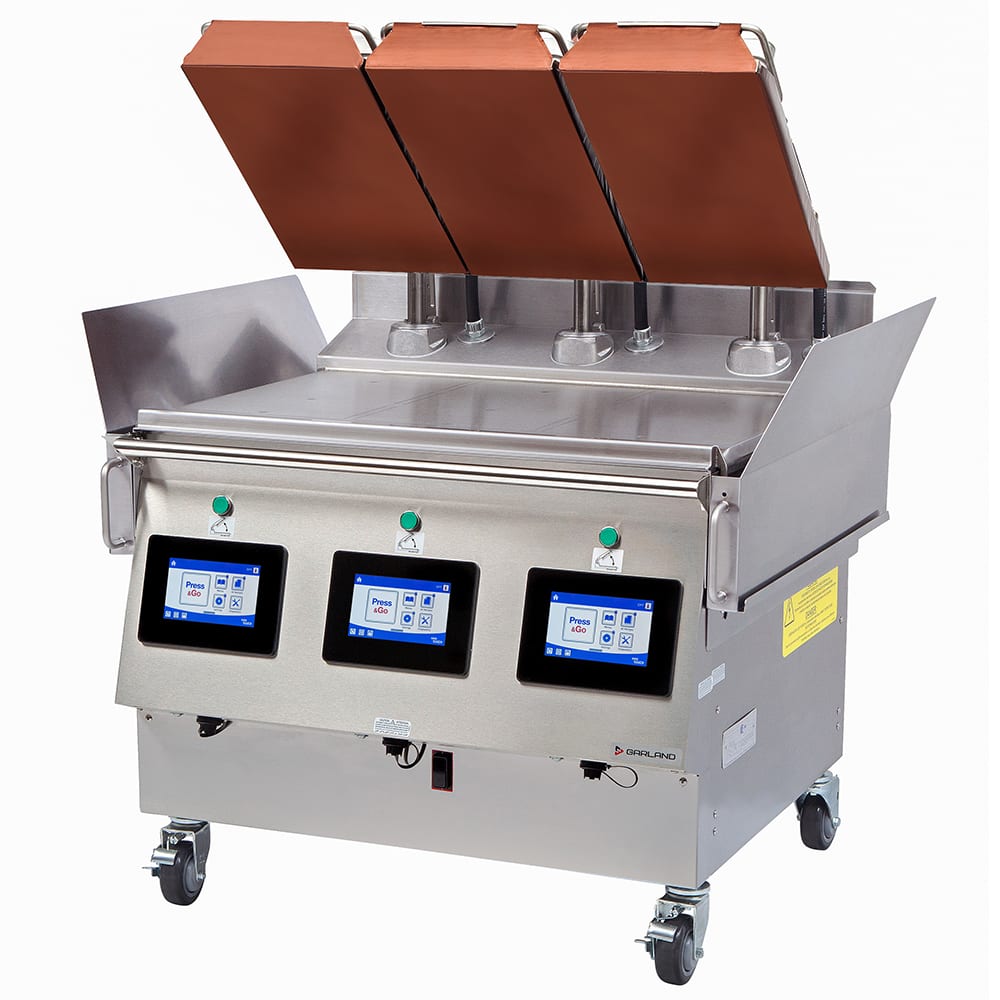 451-XPG36LP 39 7/16" Gas Clamshell Griddle w/ Thermostatic Controls - 3/4" Steel Plate,...