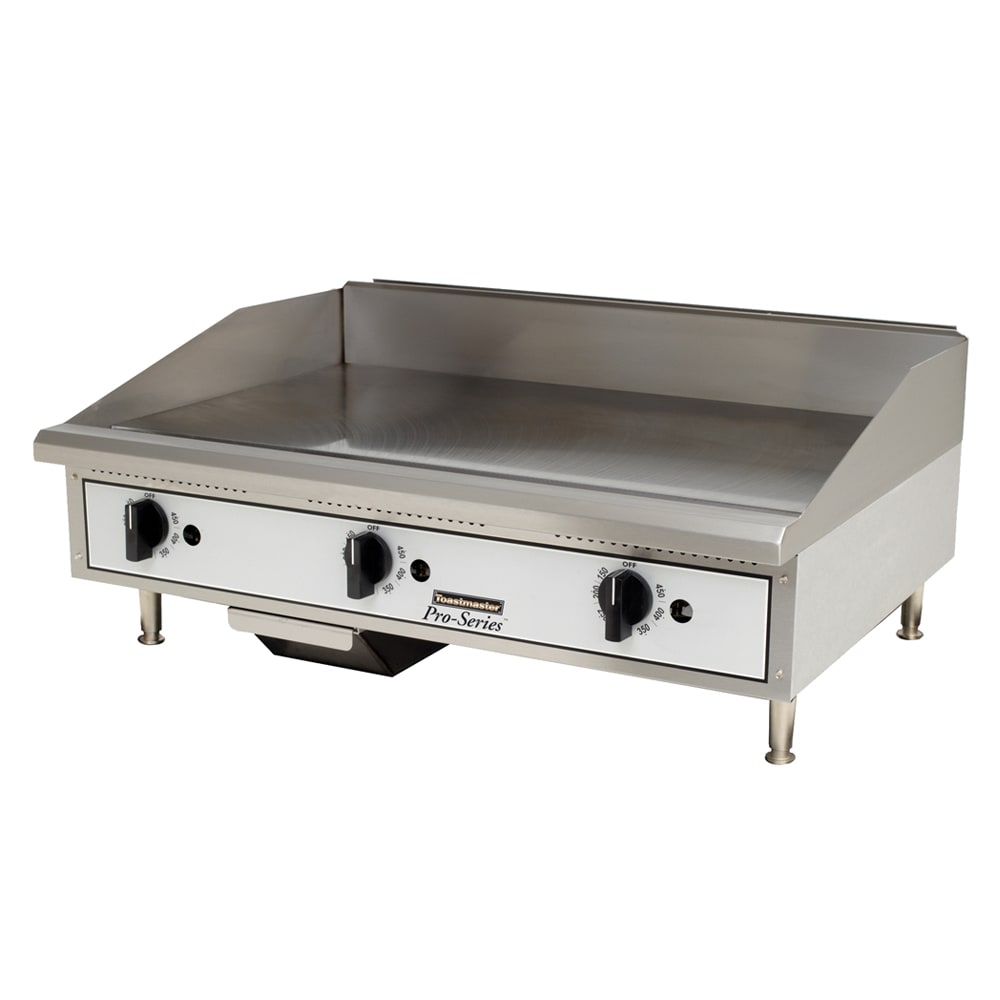 853-TMGT36NG 36" Gas Griddle w/ Thermostatic Controls - 3/4" Steel Plate, Convertible