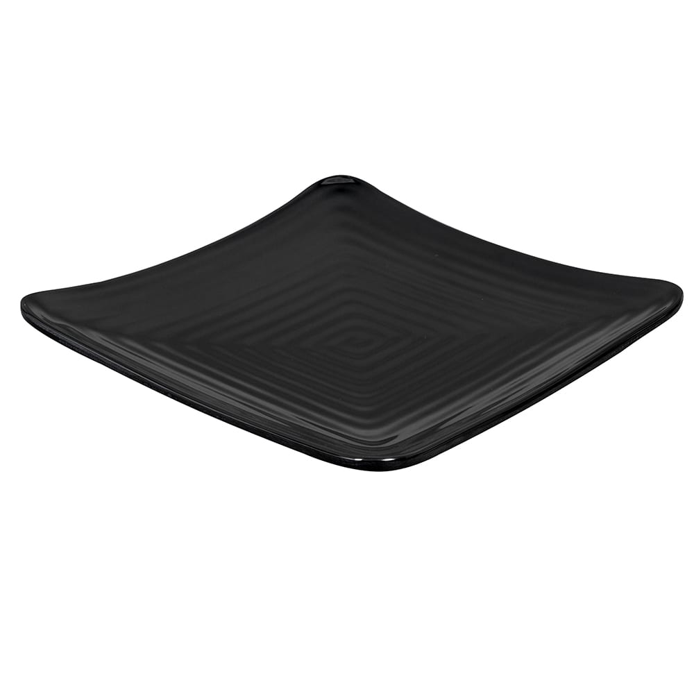 284-ML62BK 8 3/4" Square Melamine Dessert Plate, Black