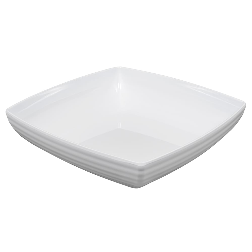 284-ML69W 4 qt Square Melamine Serving Bowl, White