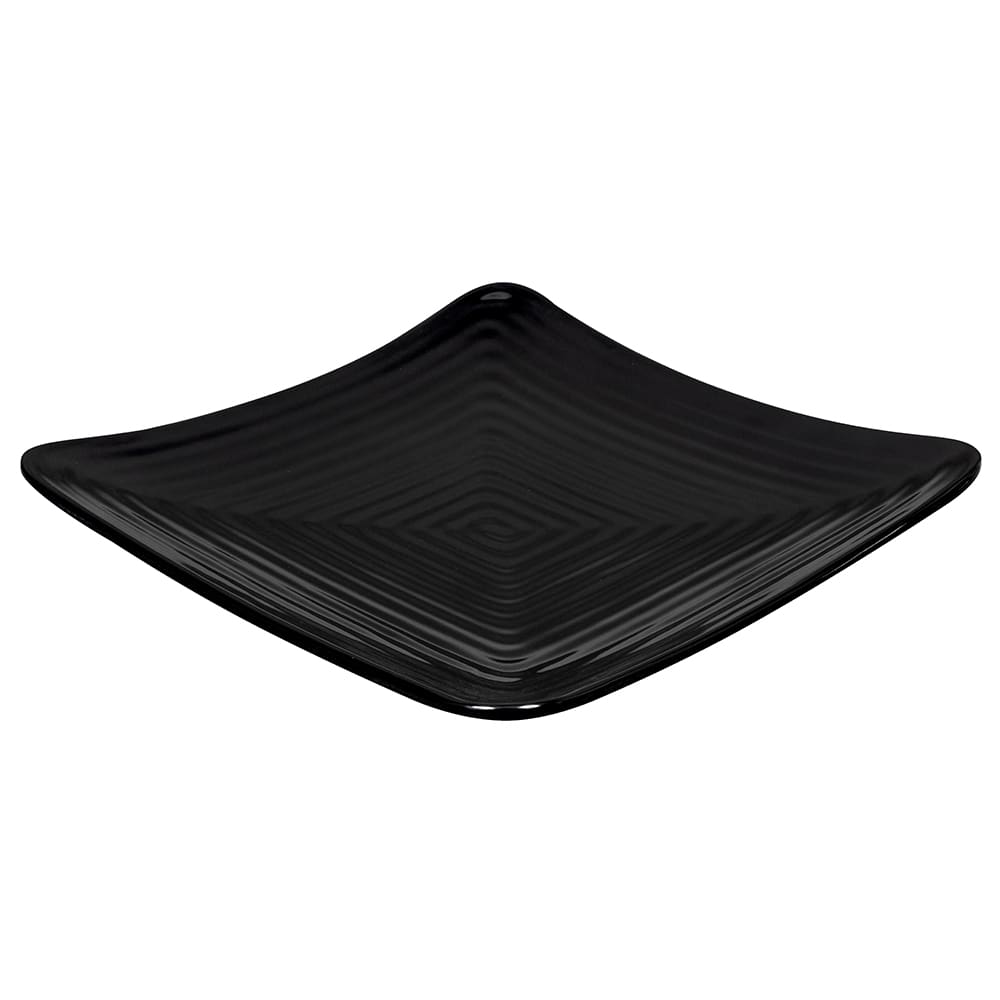 284-ML63BK 10 1/4" Square Melamine Dinner Plate, Black