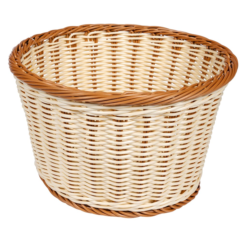 284-WB1521TT 12" Round Bread Basket, Polypropylene, Two-Tone