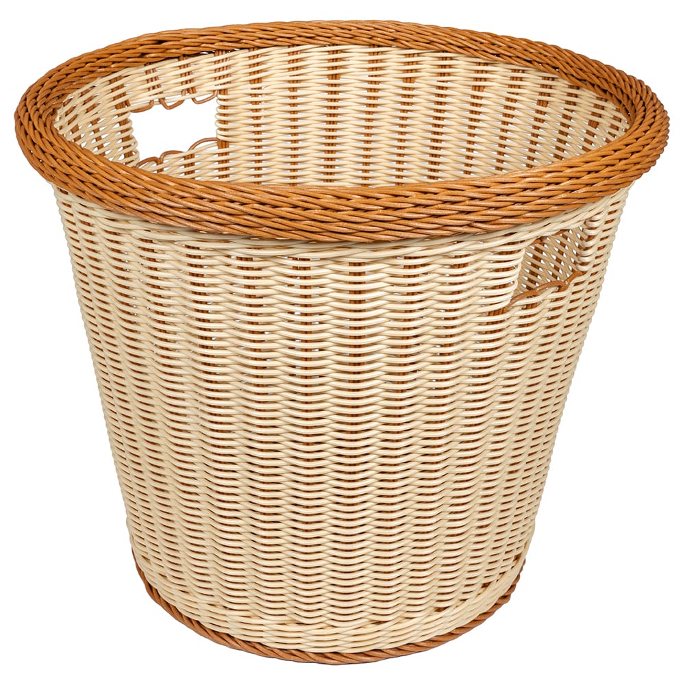 284-WB1523TT 17" Round Bread Basket, Polypropylene, Two-Tone