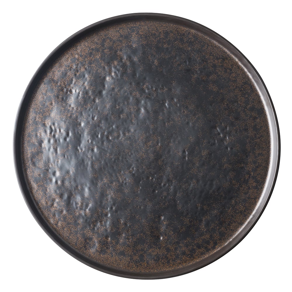 229-123515BR 10 3/4" Round Platter - Melamine, Brown