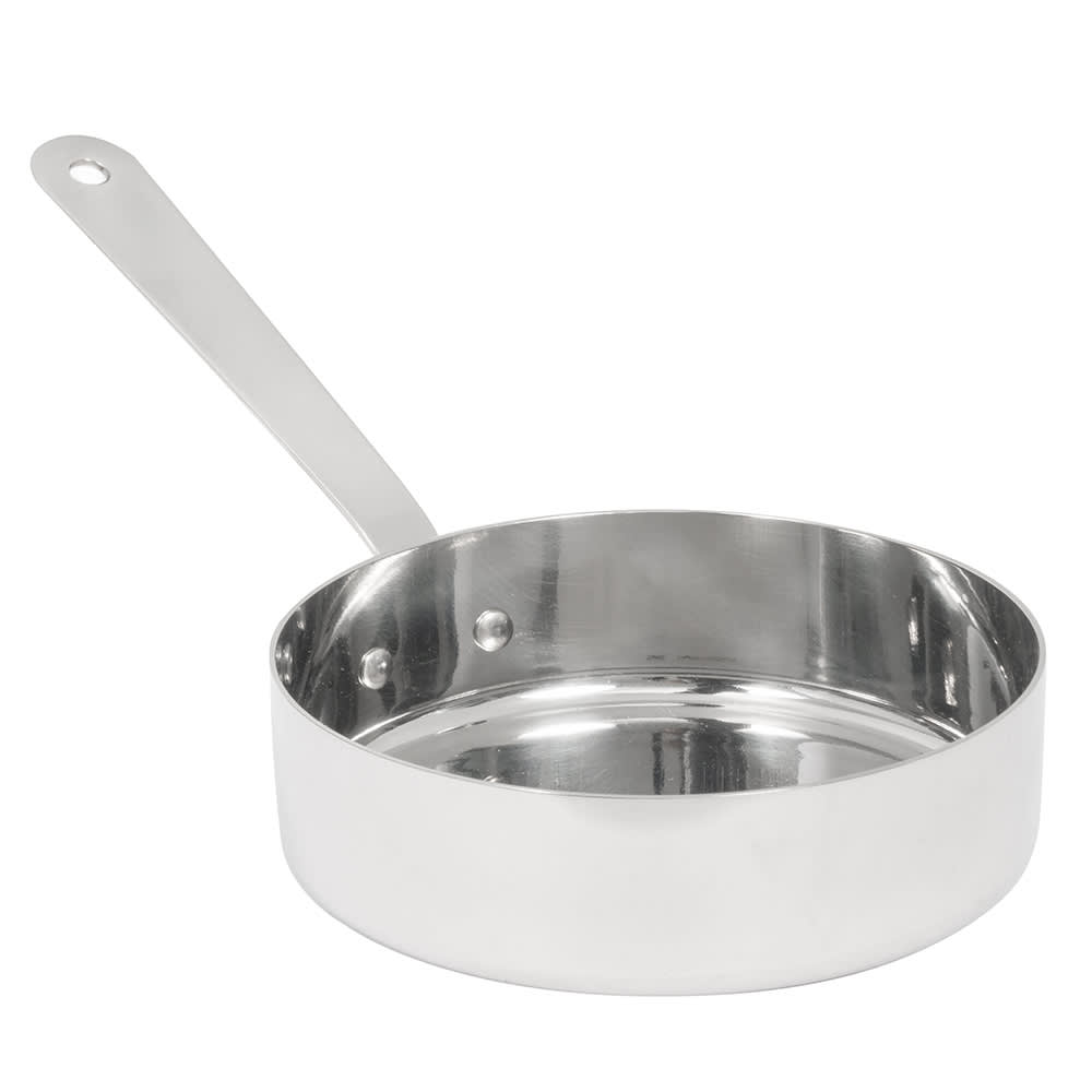 166-SHSP41 13 oz Stainless Sauce Pot - 4 3/4" x 1 3/8"