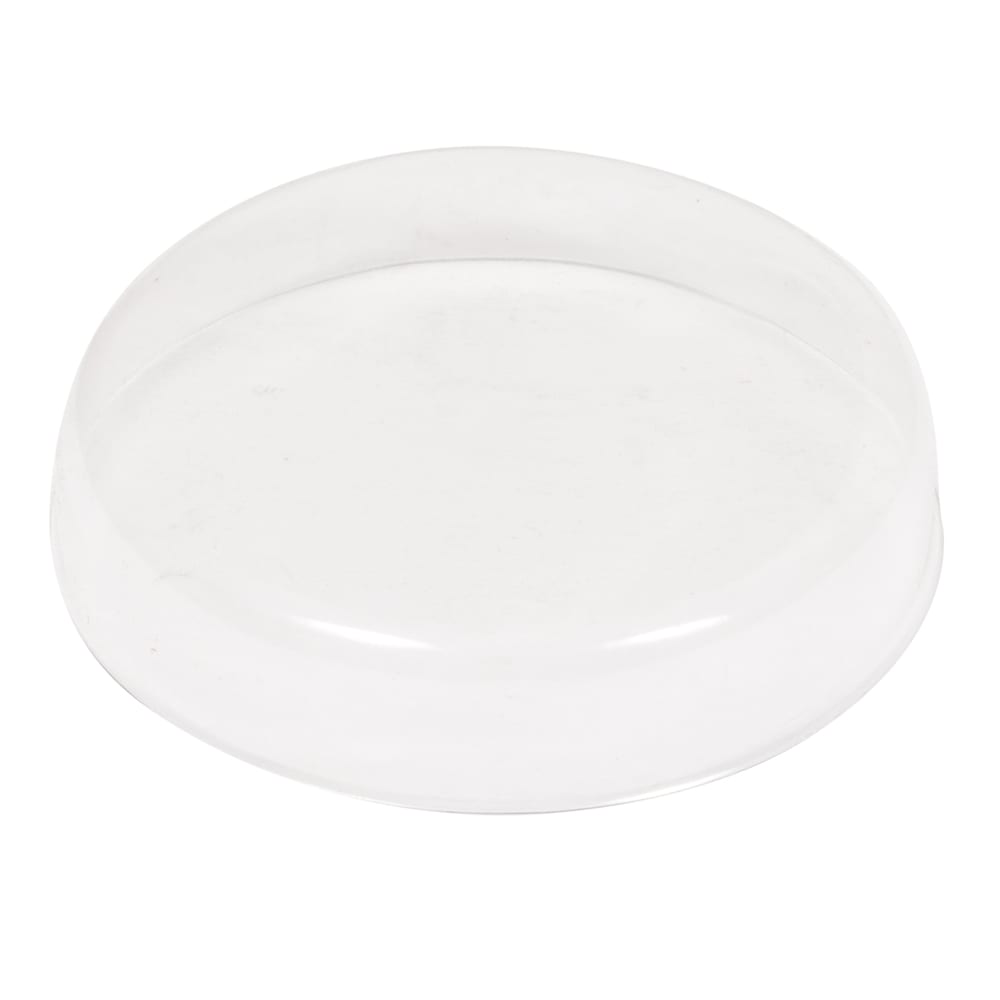 166-LGMB16 2 1/4" Round Milk Lid - (GMB16) Clear