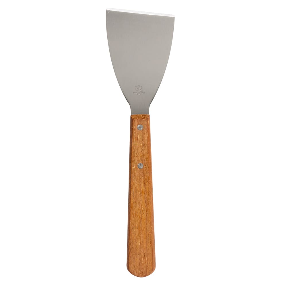 166-SSC18 12" Grill Scraper w/ Slant Edge & Handle, Stainless/Wood