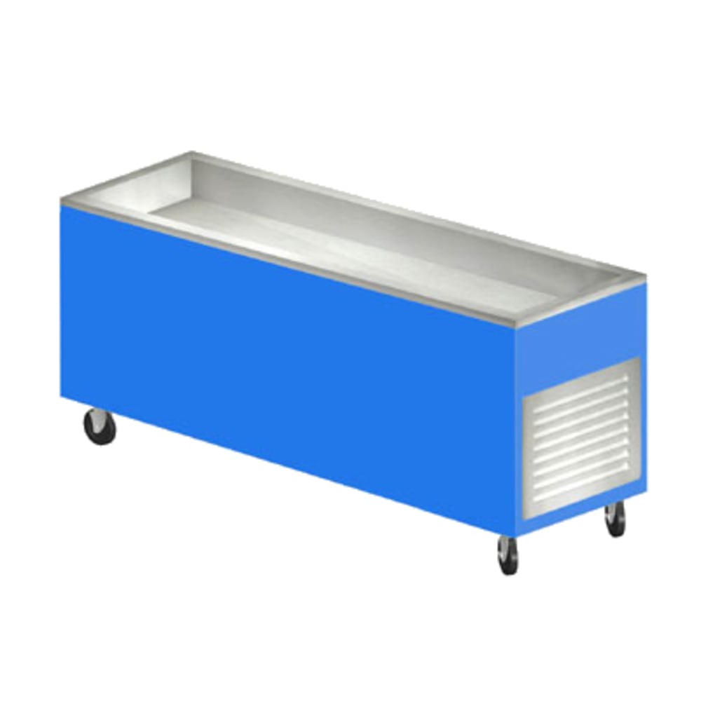 212-AHC6M217101 82" Cold Food Bar - (6) Pan Capacity, Floor Model, Black