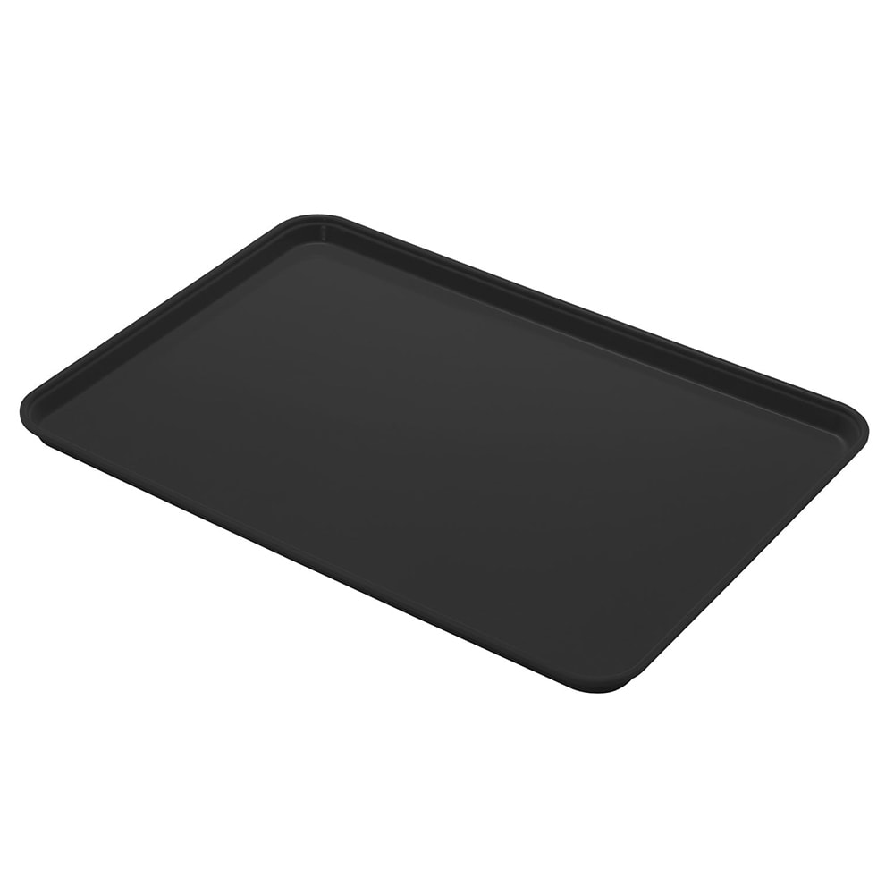 144-1014CL110 Fiberglass Camlite® Cafeteria Tray - 13 3/4"L x 10 5/8" W, Black