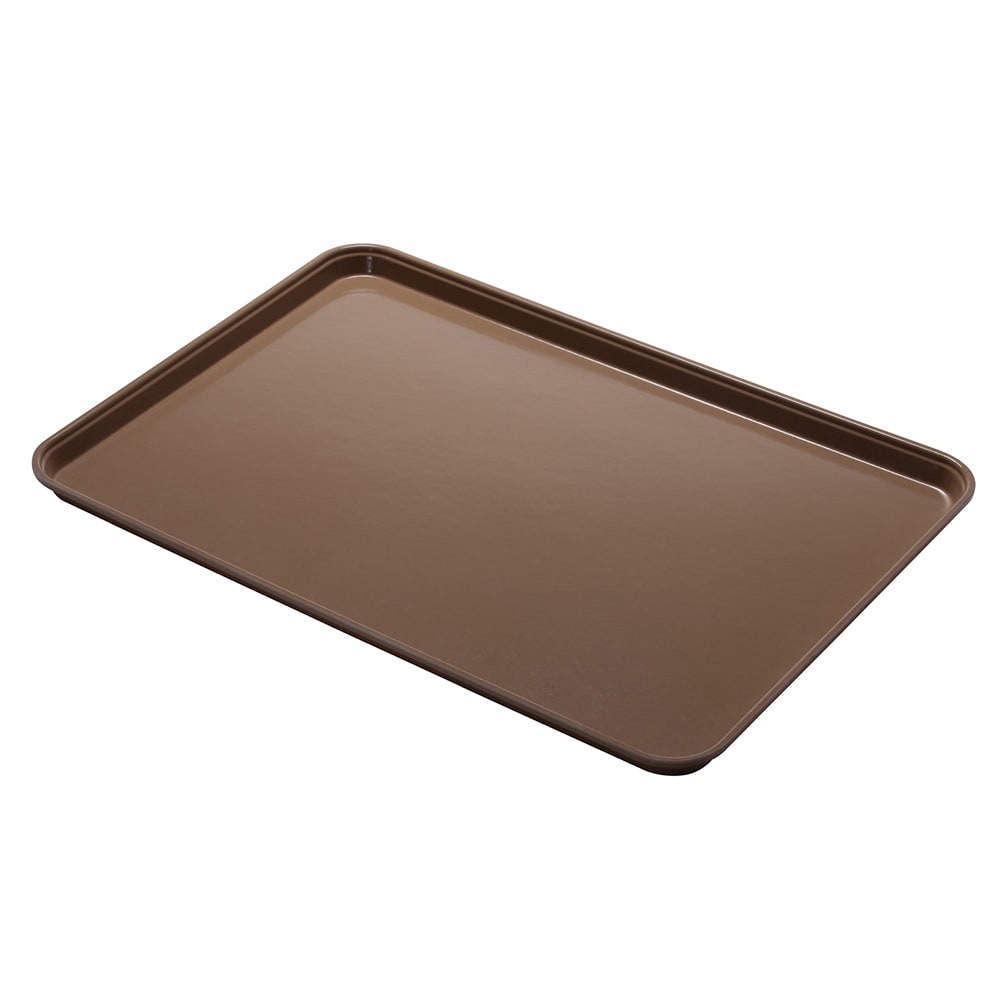 144-1014CL161 Fiberglass Camlite® Cafeteria Tray - 13 3/4"L x 10 5/8" W, Tan