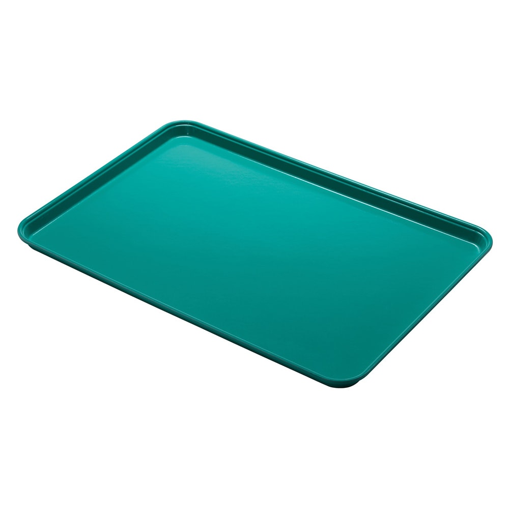 144-1014CL162 Fiberglass Camlite® Cafeteria Tray - 13 3/4"L x 10 5/8" W, Green