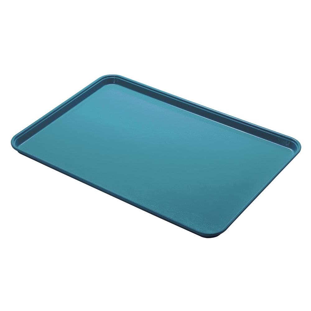 144-1014CL674 Fiberglass Camlite® Cafeteria Tray - 13 3/4"L x 10 5/8" W, Steel Blue