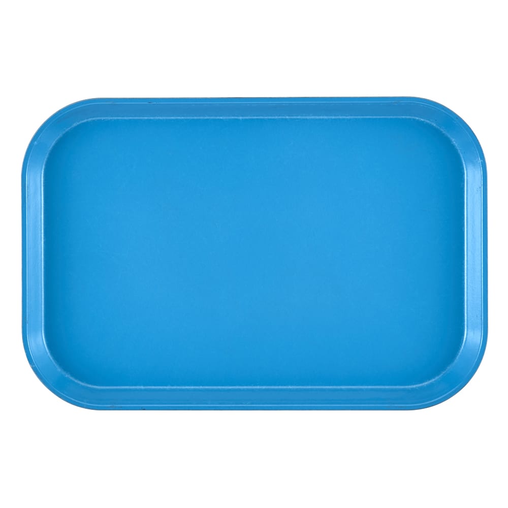 144-1015MT142 Rectangular Market Display Tray - 10 1/8" x 15" x 3/4", Blue