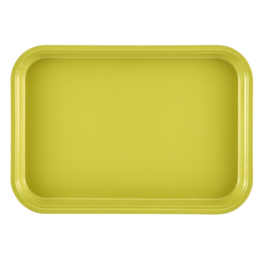 144-1015MT145 Rectangular Market Display Tray - 10 1/8" x 15" x 3/4", Yellow
