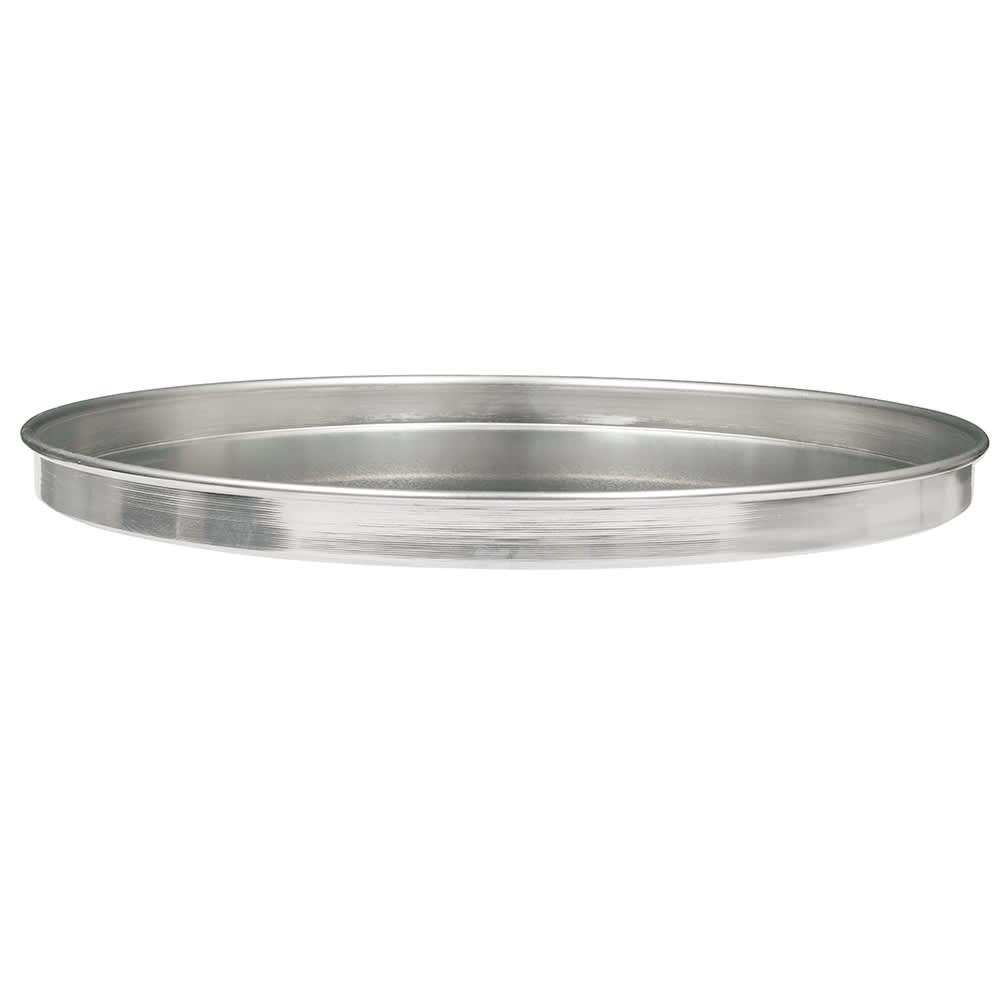 166-A4014 14" Straight Sided Pizza Pan, 1" Deep, Solid, Aluminum