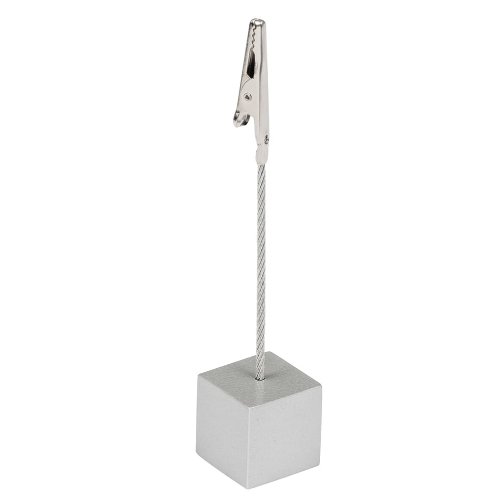 166-ALMS5 4 1/4" Tabletop Menu Card Holder - Aluminum