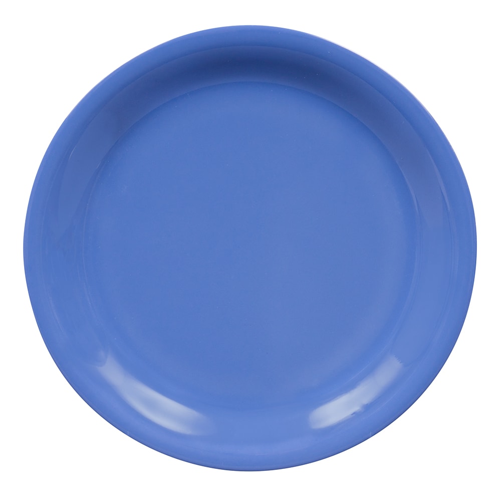 284-NP6PB 6 1/2" Round Melamine Dessert Plate, Peacock Blue