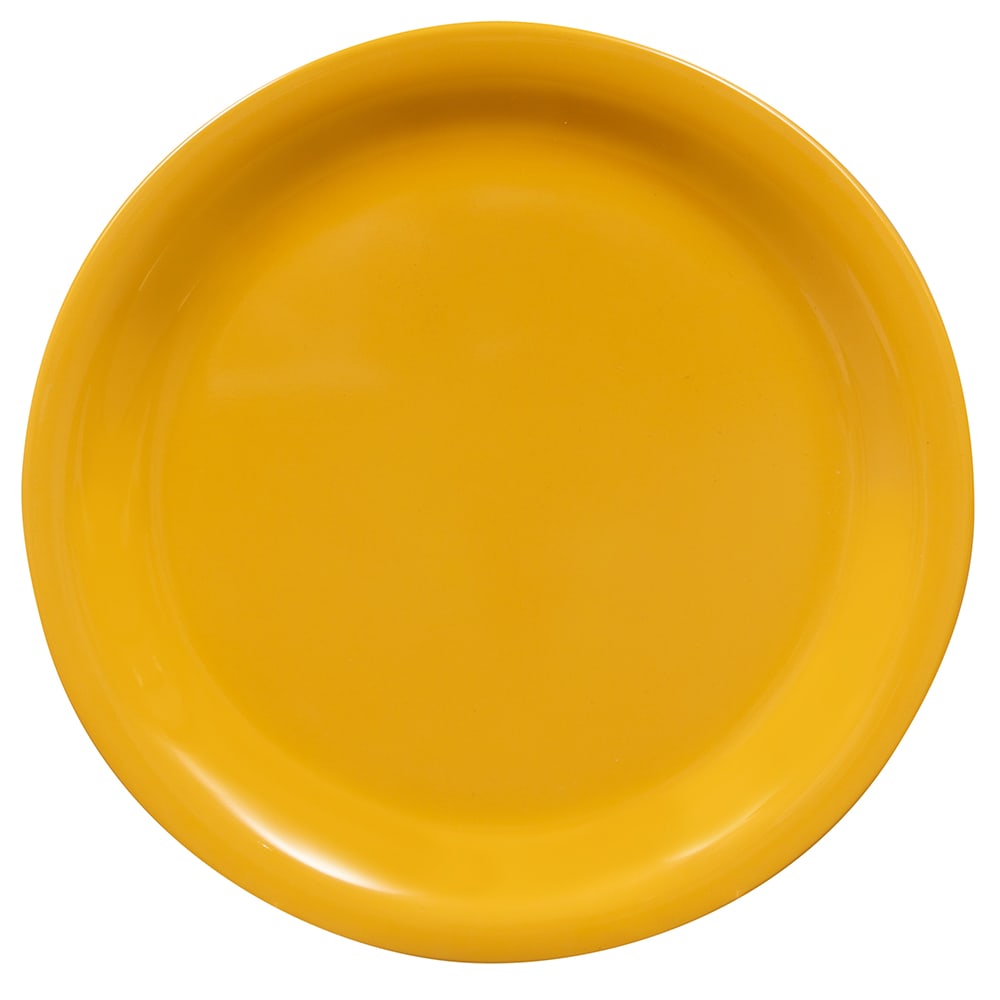 284-NP7TY 7 1/4" Round Melamine Salad Plate, Tropical Yellow